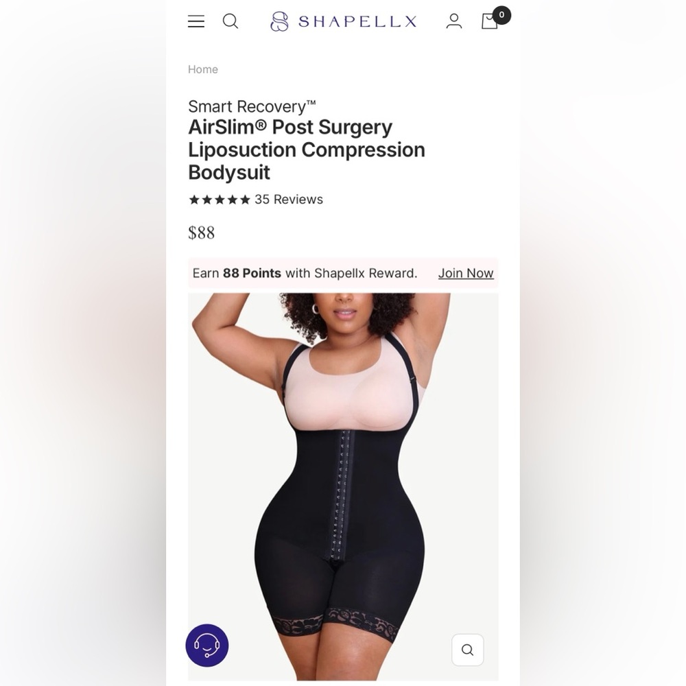 Shapellx Black Compression Bodysuit